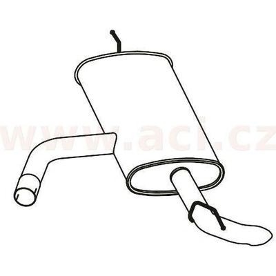 Zadní tlumič výfuku FENNO/IMASAF ACI V P72253