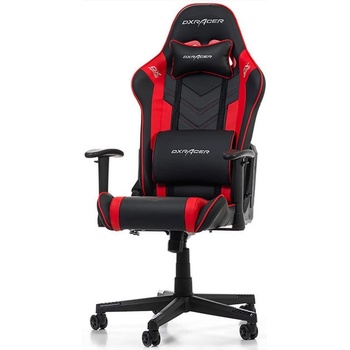 DXRacer Гейминг стол DXRacer - Prince P132-NR, черен/червен (GC-P132-NR-FX2)