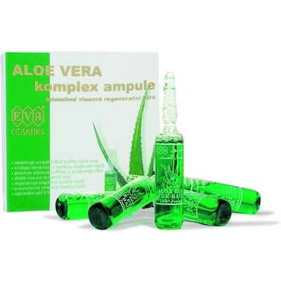 Eva Cosmetics Aloe Vera Complex Hair Care Ampoules regenerační kúra v ampulích 5x10 ml 50 ml pro ženy