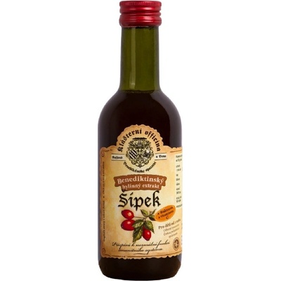 Kláštorná officína Bylinkový sirup šípky 250 ml