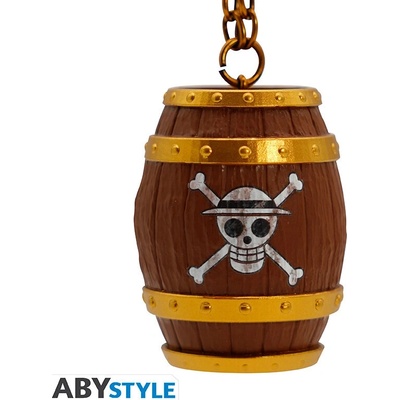 Prívesok na kľúče Abysse Corp One Piece Barrel Keychain 3D
