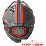 Paolo Кросова Каска 127 - M - Matt Black/Red (721342) - steficenter Мотоциклетна каска, шлем