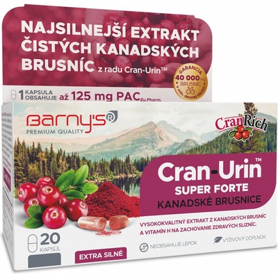 Barny's Cran-Urin Super Forte Kanadské Brusnice 20 kapsúl
