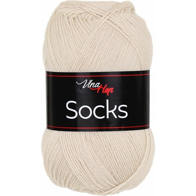 Vlna-hep Socks - ponožková Socks: 61007 Bílá čokoláda