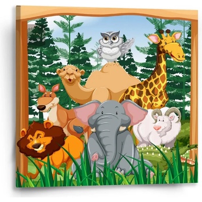 Sablio Obraz Zoo - 110x110 cm Varianta: Sablio Obraz Zoo - 50x50 cm