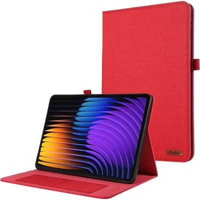 Vsechnonamobil 103529 FABRIC Zaklápěcí kryt pro Xiaomi Pad 7 / Pad 7 Pro / Pad 8 / Pad 8 Pro červený