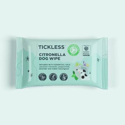 Tickless Citronella Utěrky proti komárům a klíšťatům pre psov 20 ks