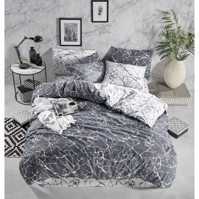 TiaHome Obliečky bavlna Mramor deluxe 2x 90x70 200x220