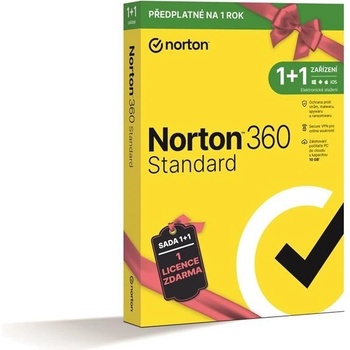 NORTON 360 STANDARD 10 GB + VPN, 1+ 1 lic. 12 mes.