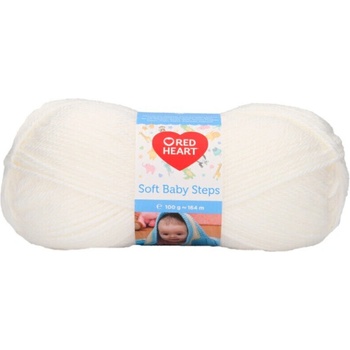 Red Heart Soft Baby Steps 00001 White