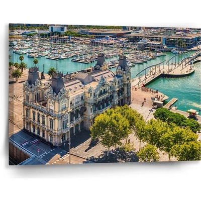 Sablio Obraz Barcelona Prístav - 90x60 cm