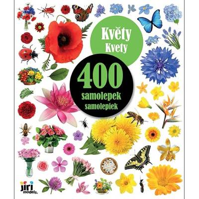 400 samolepek květy