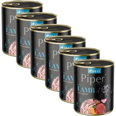 Dolina Noteci Piper Adult Dog Jehněčí mrkev 6 x 800 g