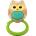 Hola Toys Бебешка дрънкалка и гризалка Hola Toys - Бухал (E318B_4)