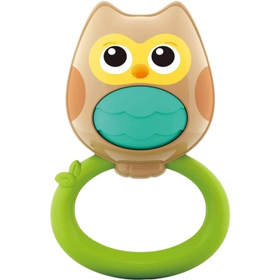 Hola Toys Бебешка дрънкалка и гризалка Hola Toys - Бухал (E318B_4)