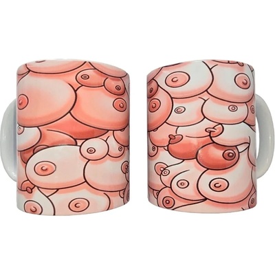 Чаша с цветни гърди, забавен еротичен дизайн - Color Boobs Mug 370ml (D-244779)
