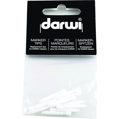 Darwi Replacement Tips For Acryl Opak Съвети за подмяна 1 mm White 10 бр (DA0220010001C)