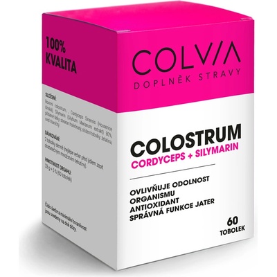 Colvia Colostrum IgG40 + Cordyceps + Sylmarin 60 kapslí