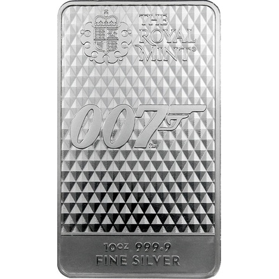 !!! The Royal Mint James Bond 007 Diamonds Are Forever strieborná tehlička 311 g