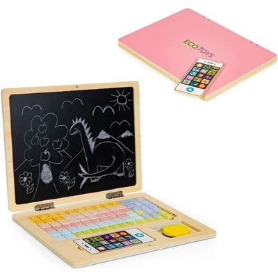 Ecotoys notebook s magnetickým monitorom ružový