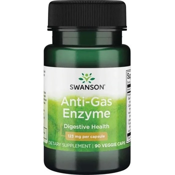Swanson Anti-Gas Enzyme, 123 mg, 90 капсули, Swanson (SWU527)