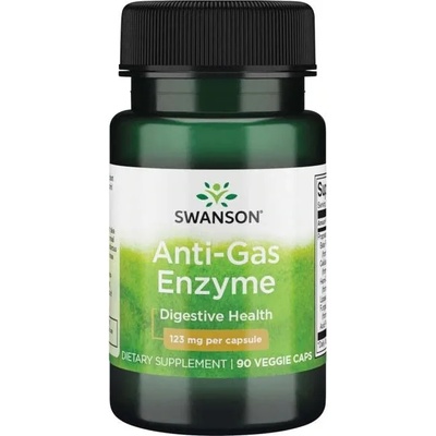 Swanson Anti-Gas Enzyme, 123 mg, 90 капсули, Swanson (SWU527)