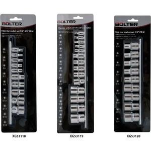 BOLTER Вложки комплект Е 1/4, 3/8 и 1/2 (xg53119)