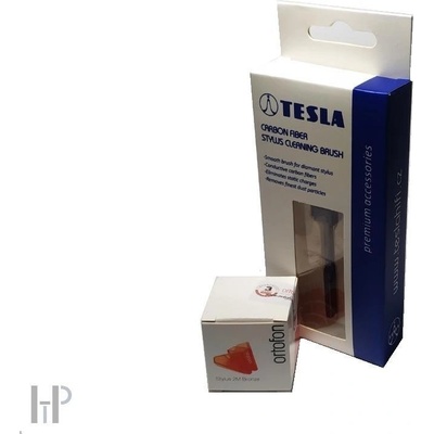 Ortofon Stylus 2M Bronze a TESLA Carbon Stylus Brush Náhradní hrot a kartáček