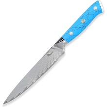 Dellinger nôž univerzálny Utility 15 cm Blue Stone VG-10 Damascus