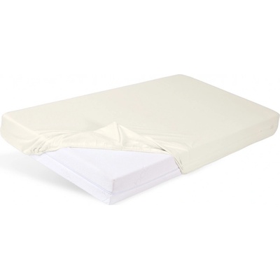 BabyMatex Prostěradlo ochranné s gumou Bamboo světle béžové 60x120