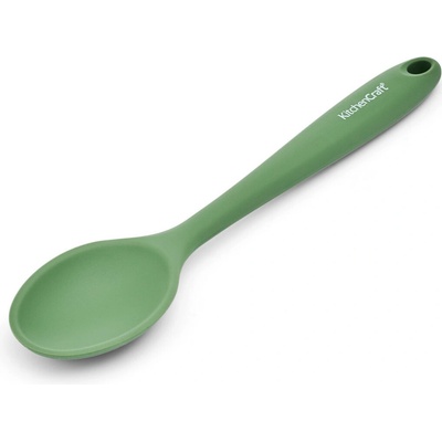 Silikonová vařečka KitchenCraft 27 cm je šetrná k nepřilnavému nádobí, ideální pro míchání i nabírání a vhodná pro každodenní vaření. KCSILSPOONGR