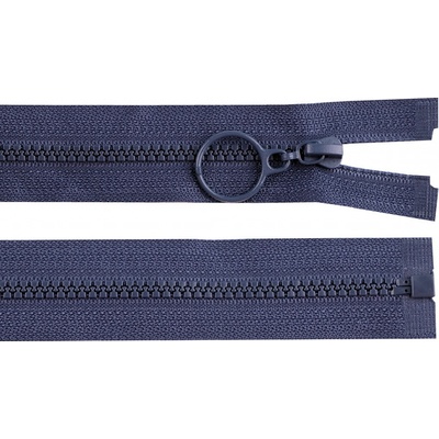 Prima-obchod Kostěný zip No 3 délka 50 cm s kroužkem, barva 330 modrá tmavá