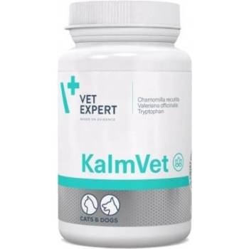VetExpert KalmVet - хранителна добавка за кучета и котки, облекчава симптомите на стрес, безпокойство, агресия и всякакви видове поведенчески разстройства, 60 таблетки, Vet Expert - Полша