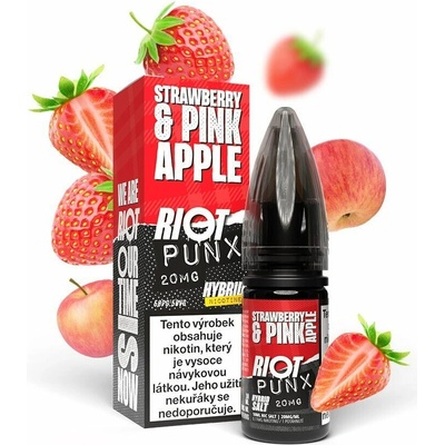 Riot Hybrid Salt Strawberry & Pink Apple 10 ml 20 mg