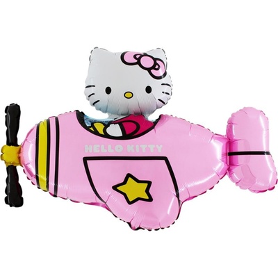 Balón fóliový 35 cm Hello Kitty lietadlo
