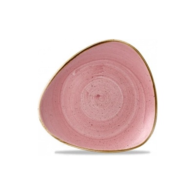 Churchill 1795 Stonecast Petal Pink 24,5 cm Talíř trojúhelníkový