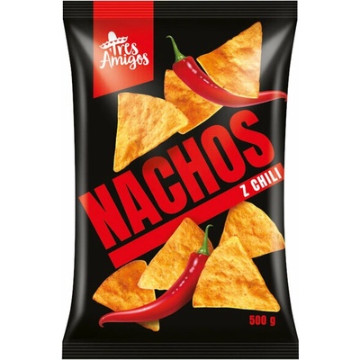 Fanex Nachos lupínky, Tortilla chips Chilli ! HOT ! 500 g