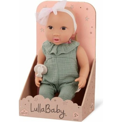 LullaBaby 35 cm v overale s čelenkou