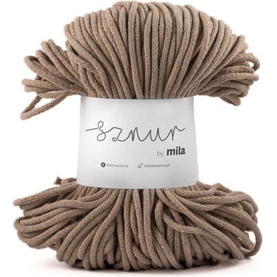 Bavlněná šňůra MILA 5mm - Cappuccino/P16