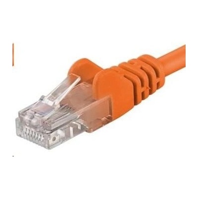 PremiumCord sputp005E Patch, UTP, CAT5E, RJ45-RJ45, 0.5m, oranžový