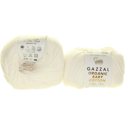 Gazzal Organic Baby Cotton 415 bílá
