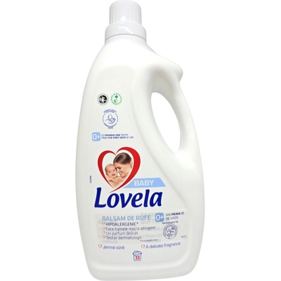 Lovela омекотител за пране, Хипоалергенен 0+, 33 пранета, 2 литра