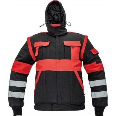 Cerva bunda MAX WINTER REFLEX reflexní Černo-červená