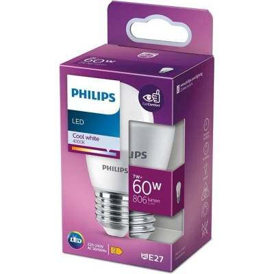 Philips LED žiarovka guľová E27 P48 7W = 60W 806lm 4000K Neutrálna