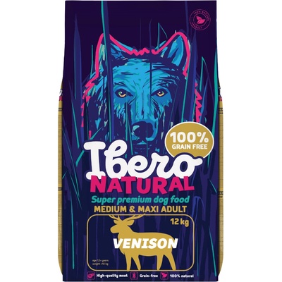 Ibero Grain-free Dog Medium & Maxi Adult Venison 12 kg