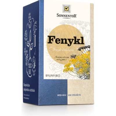 Sonnentor Fenykl bio porcovaný dvoukomorový čaj 27 g
