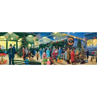 CLEMENTONI Panoramatické Vánoční kolekce: Santa 1000 dílků
