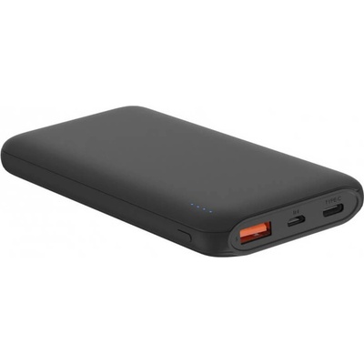 Platinet Power Bank 10000 mAh QuickCharge 3.0 & PD 3.0 - външна батерия с USB-A и USB-C изходи за мобилни устройства (черен)