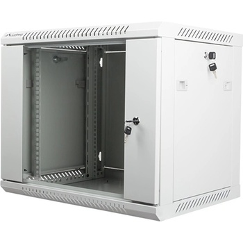 Lanberg Комуникационен шкаф Lanberg WF01-6409-10S, 19", 9U, 600 x 450 x 507, сив (WF01-6409-10S)