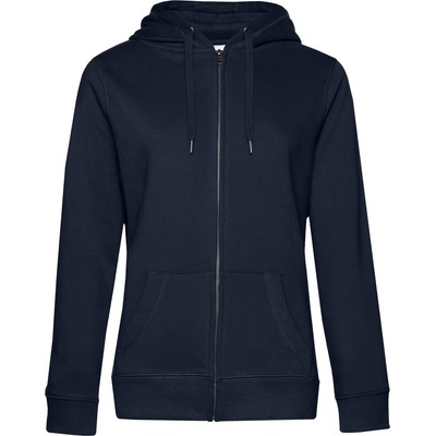 B&C Collection B&C QUEEN ZIPPED HOOD / Дамски суичър с цип - тъмносин XS (01W03Qu3400)
